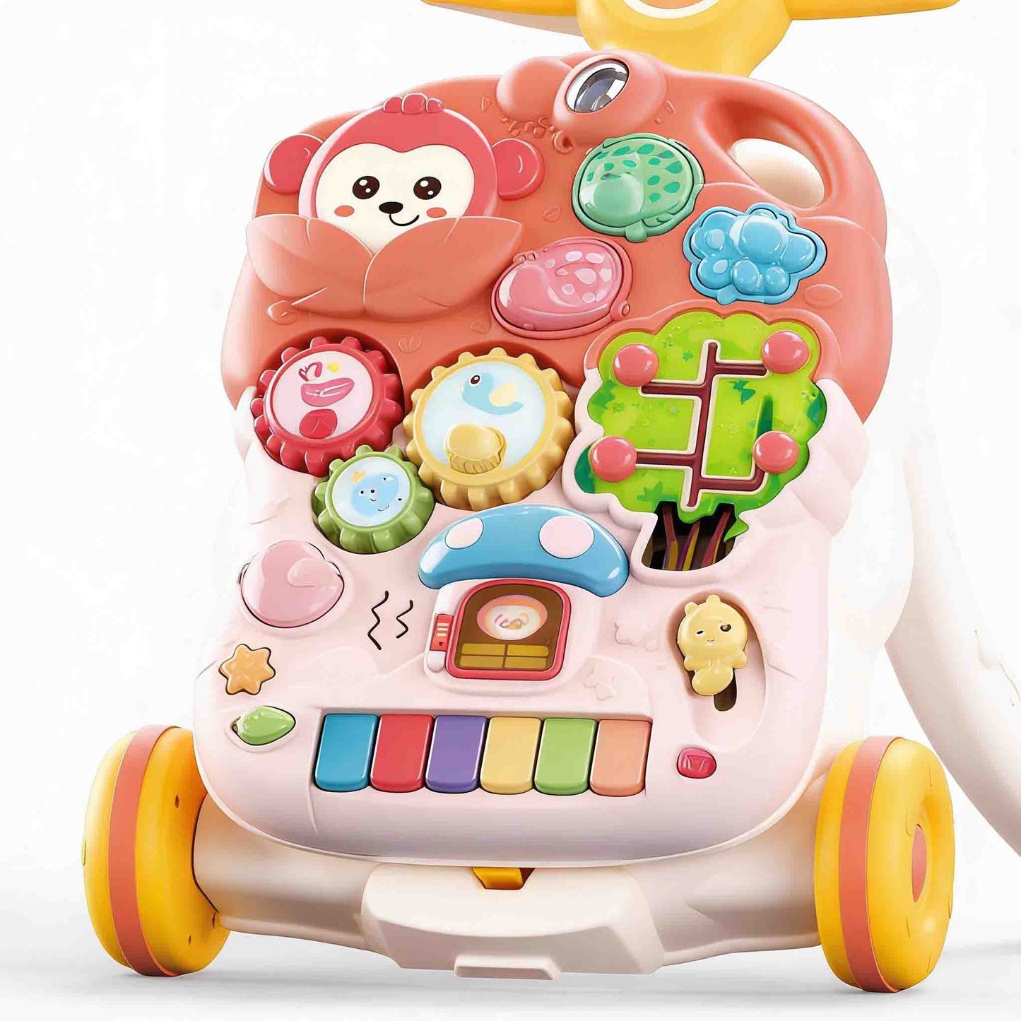 Baby Music Walker – 2-in-1 Push Walker & Activity Table with Piano (18M+)