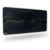 MAZE Light Series Goldwaves 2XL extended gaming desk mat blue floral design