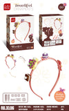 DIY Small Particle Building Block Girl Headband Accessories – Dessert & Snowflake Series