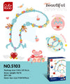 DIY Small Particle Building Blocks Girl Necklace Jewelry Angel Design