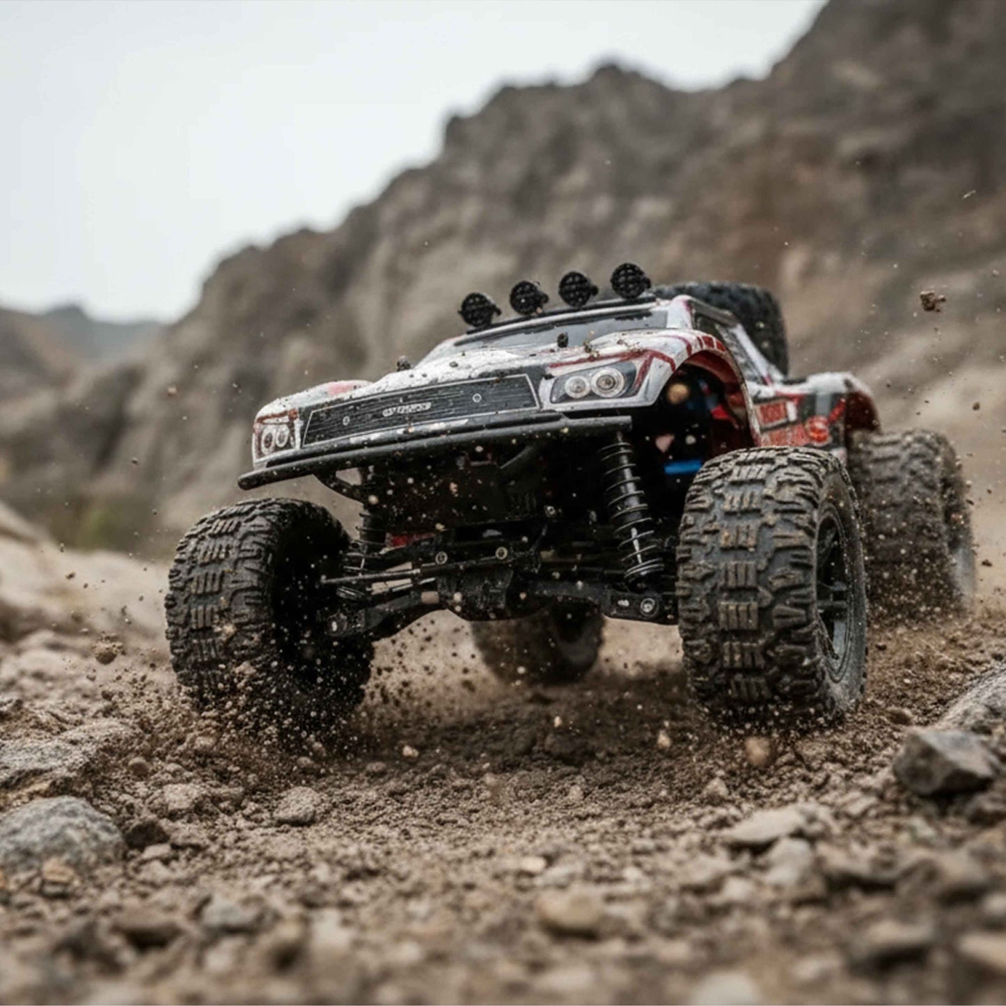 1:10 STORM Pioneers 4WD High Speed RC Off-Road Truck (Black/Orange) – 2.4GHz Remote, 45+ km/h