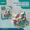 Dinosaur Parking Lot Car Track Playset with Ramps (Age 3+)