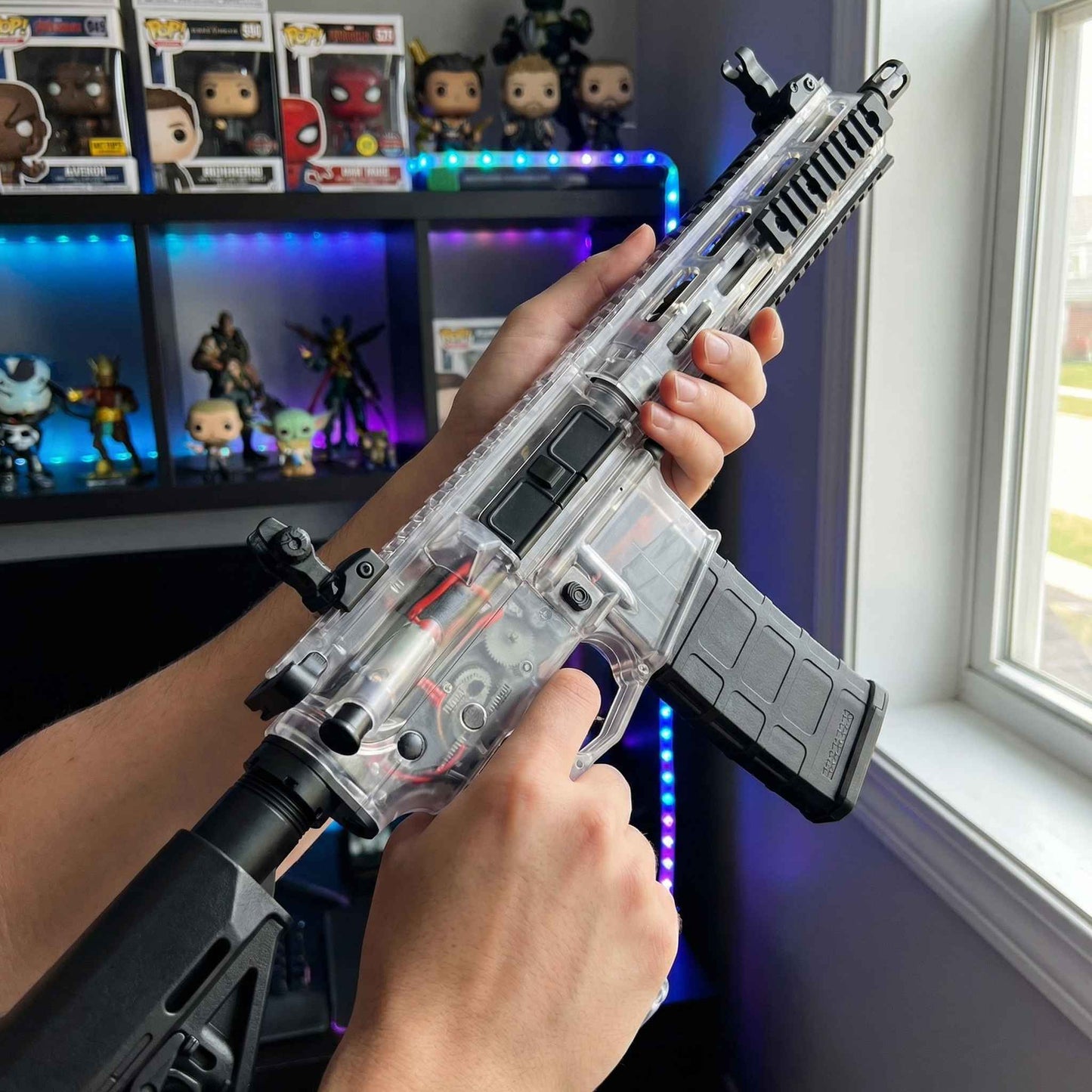 AR15/F4 Electric Water Bullet Gun Toy – High-Speed Gel Blaster for Teens | Qatar