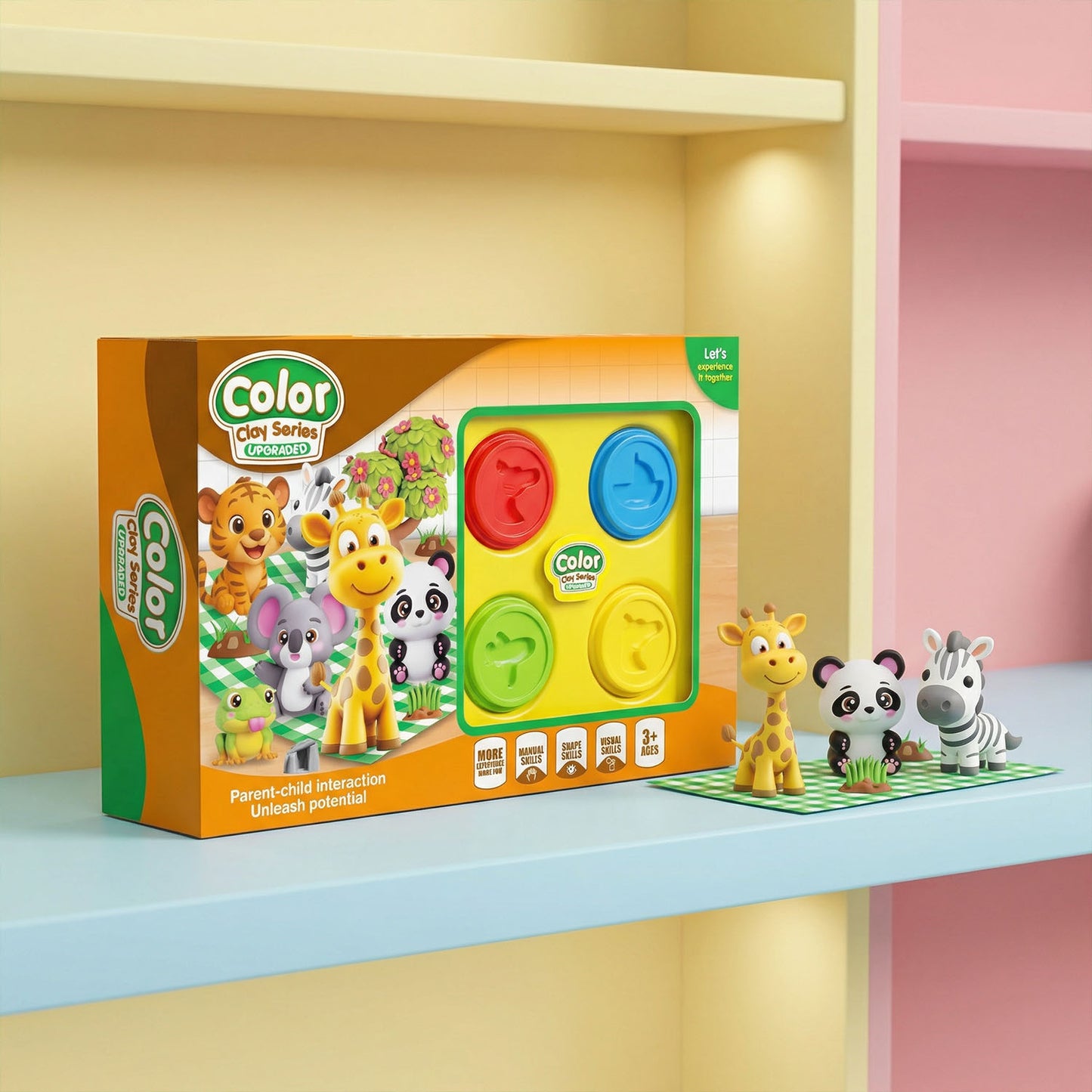 Kids Animal Color Clay Playset – Creative Modeling Clay Toy for Children 3+ | Qatar