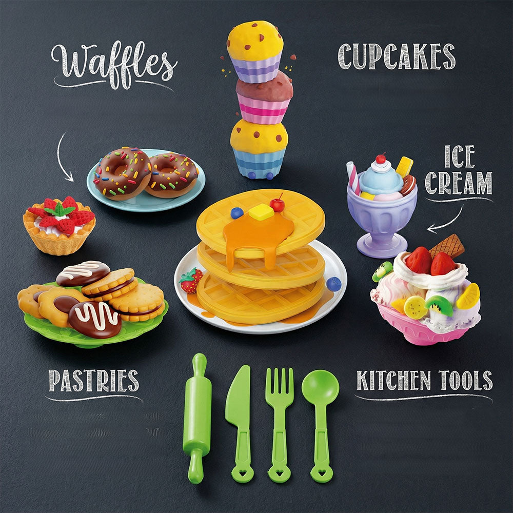 Kids Dessert Color Clay Playset – Creative Modeling Clay Toy with Food Shapes for Children 3+ | Qatar