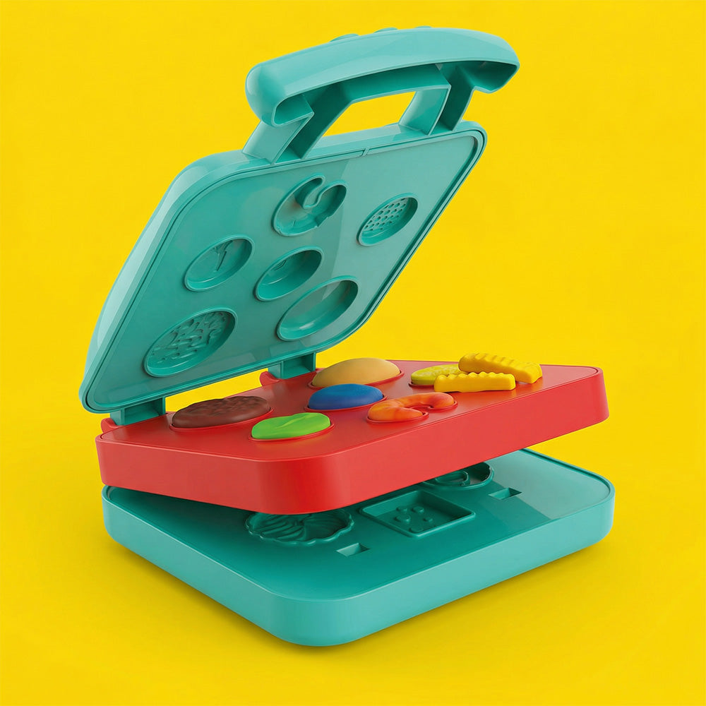 Kids Color Clay Food Maker Playset – Creative Modeling Clay Toy with Food Molds for Children 3+ | Qatar