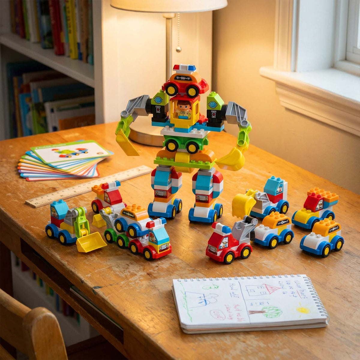 Robot Car Builder Blocks Set – 85 PCS STEM Building Toy for Kids | Qatar