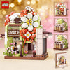 1307 piece Magnolia Coffee building blocks model for creative display