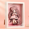 DIY 3D Stereoscopic Illustration with Wooden Frame – Cute Girl Design