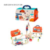 Kids railway track toy set with station and buildings