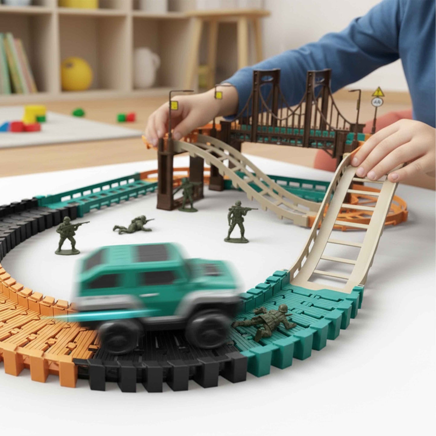 B_O City Track – Luminous Urban Rail Playset 48-piece