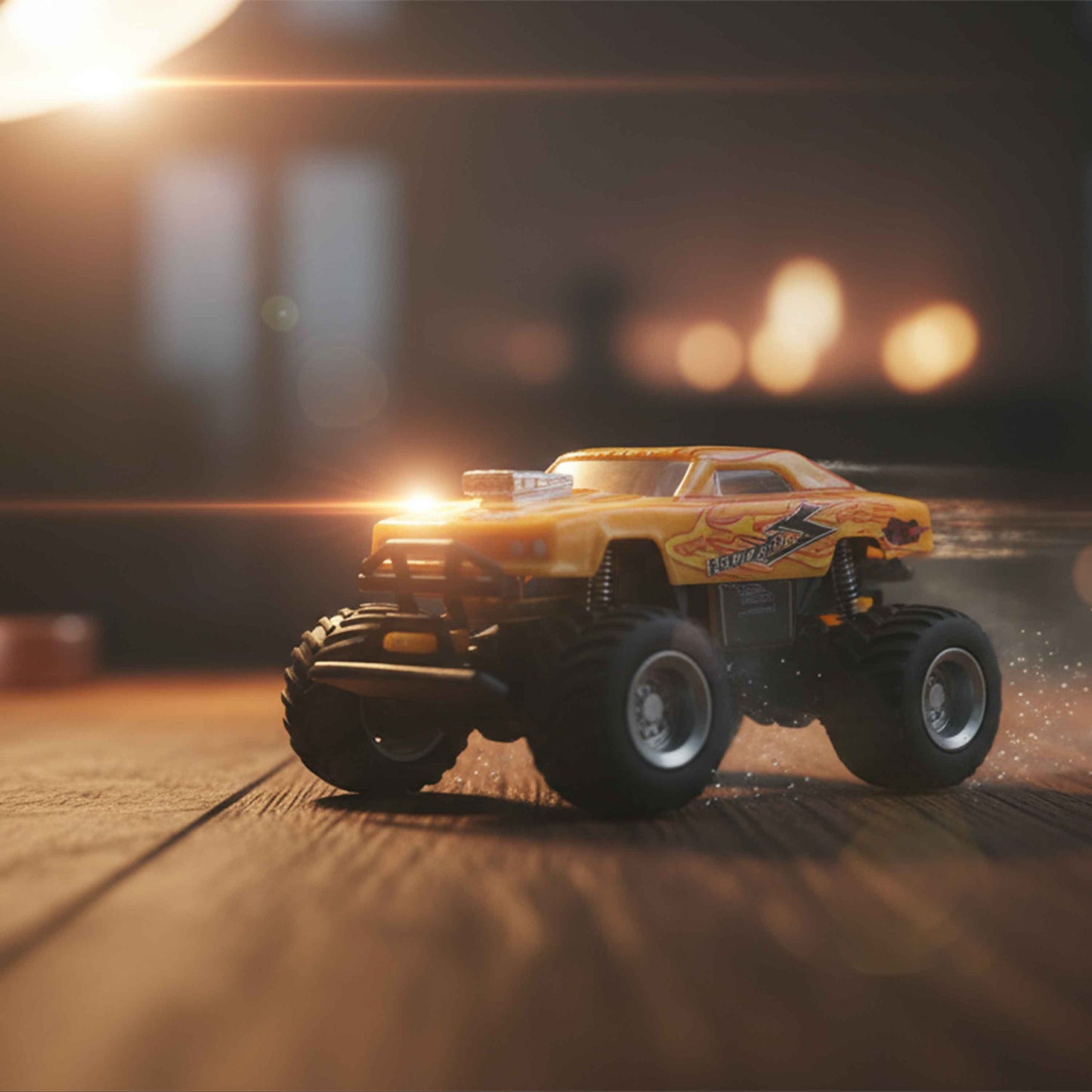 Windstorm Trucks Mini RC Monster Truck yellow