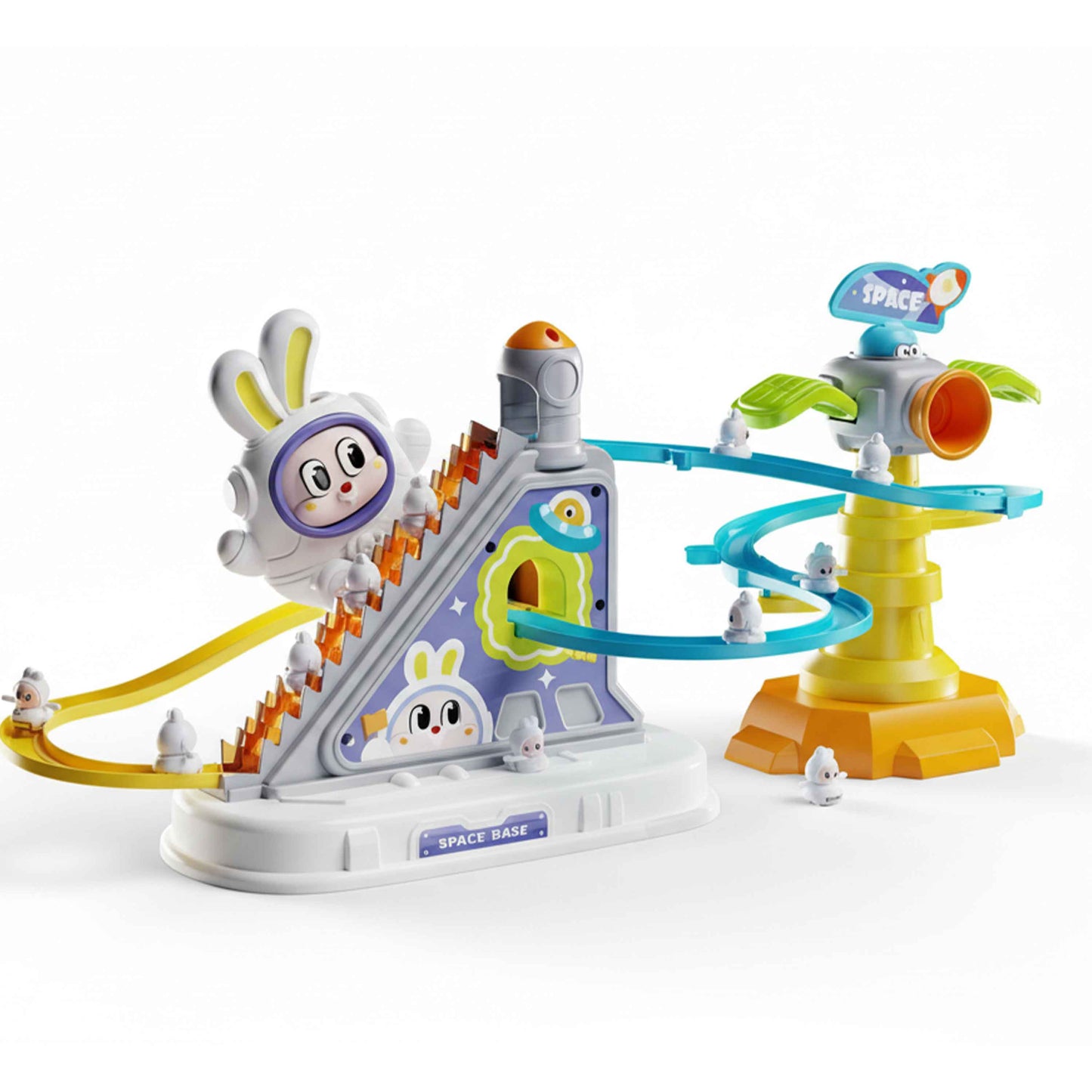 Space Orbit Track Game – Rabbit Climbing & Rolling Track Toy