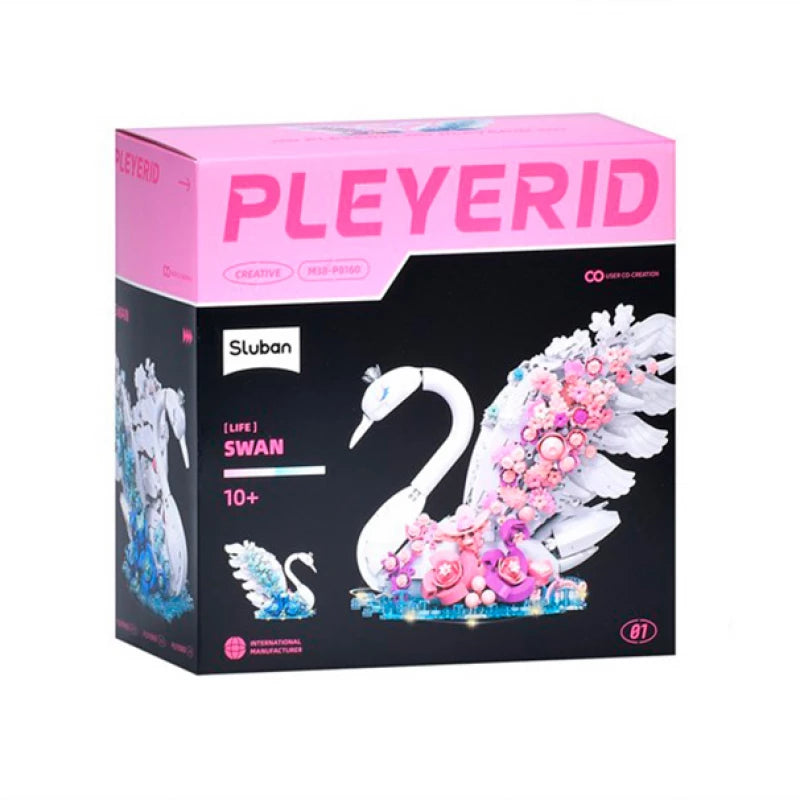 Sluban Pleyerid Swan Creative Life Bricks Building Block Model