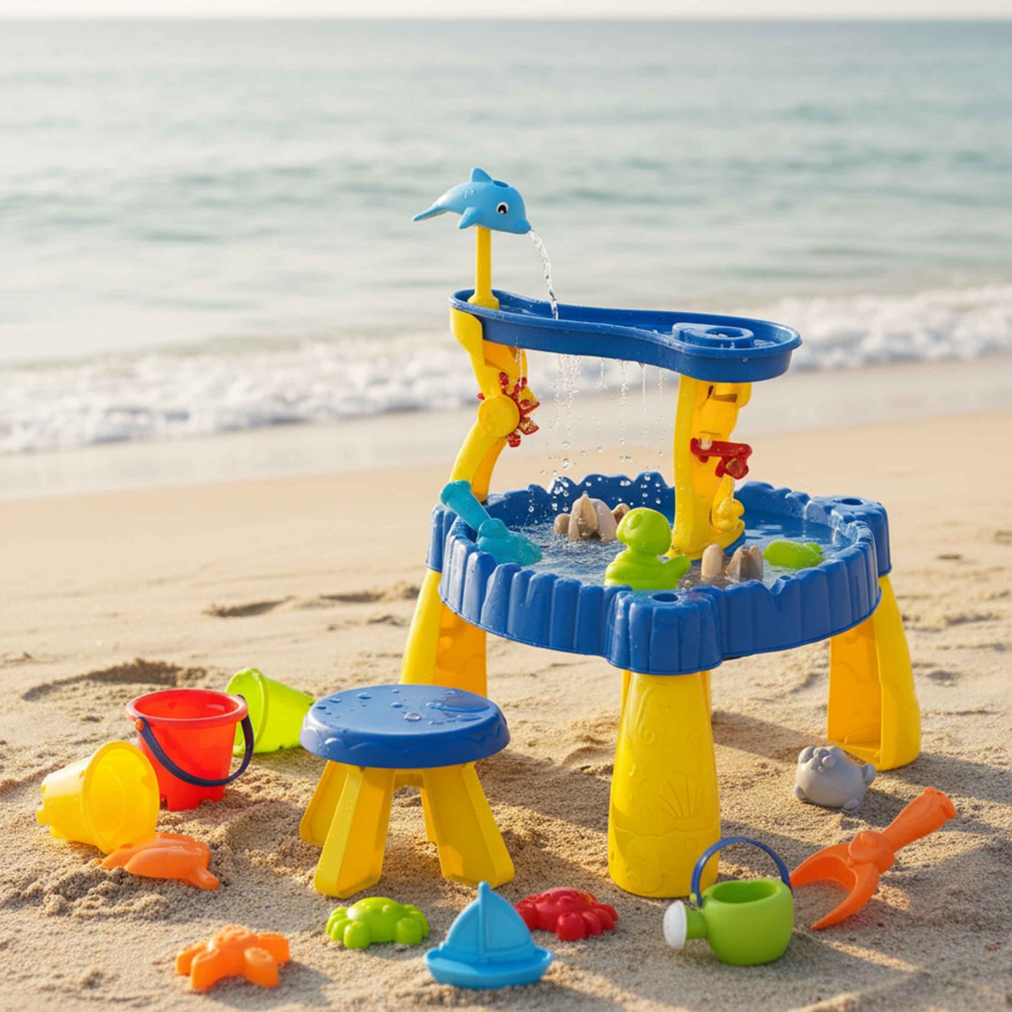 2 in 1 Sand and Water Table Set – Kids Outdoor & Indoor Playset