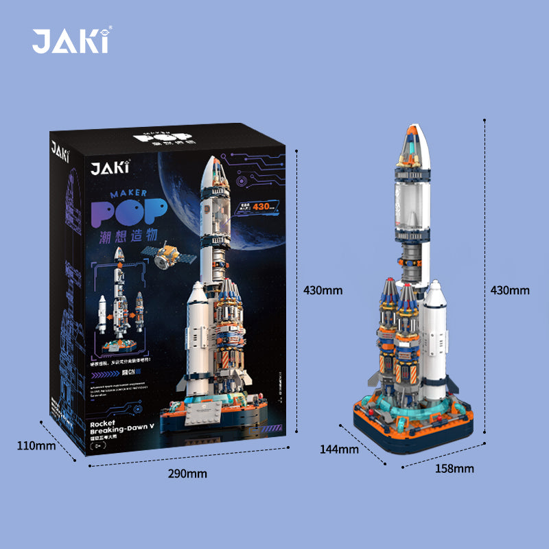 JAKI Maker POP Rocket Building Blocks Set – 430pcs