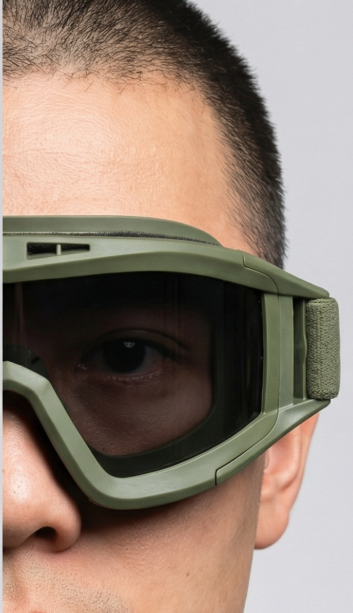 Tactical Airsoft Goggles with Interchangeable Lenses – Protective Shooting Glasses