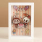 LABUBU 3D Stickers Stereoscopic Painting – Wooden Frame
