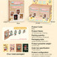LABUBU 3D Stickers Stereoscopic Painting – Wooden Frame