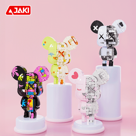 JAKI Magnet Bear Building Blocks (Black) 14+