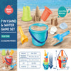 7-in-1 Sand & Water Game Set – Kids Beach Toys Bucket Set