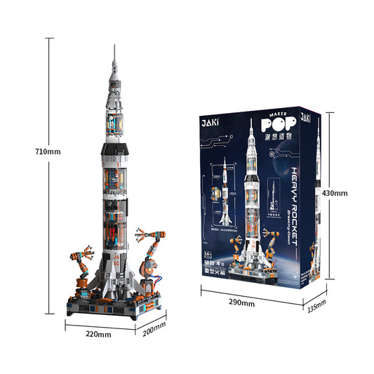 JAKI Maker POP heavy rocket building blocks set 710mm tall display model 14+ Qatar”