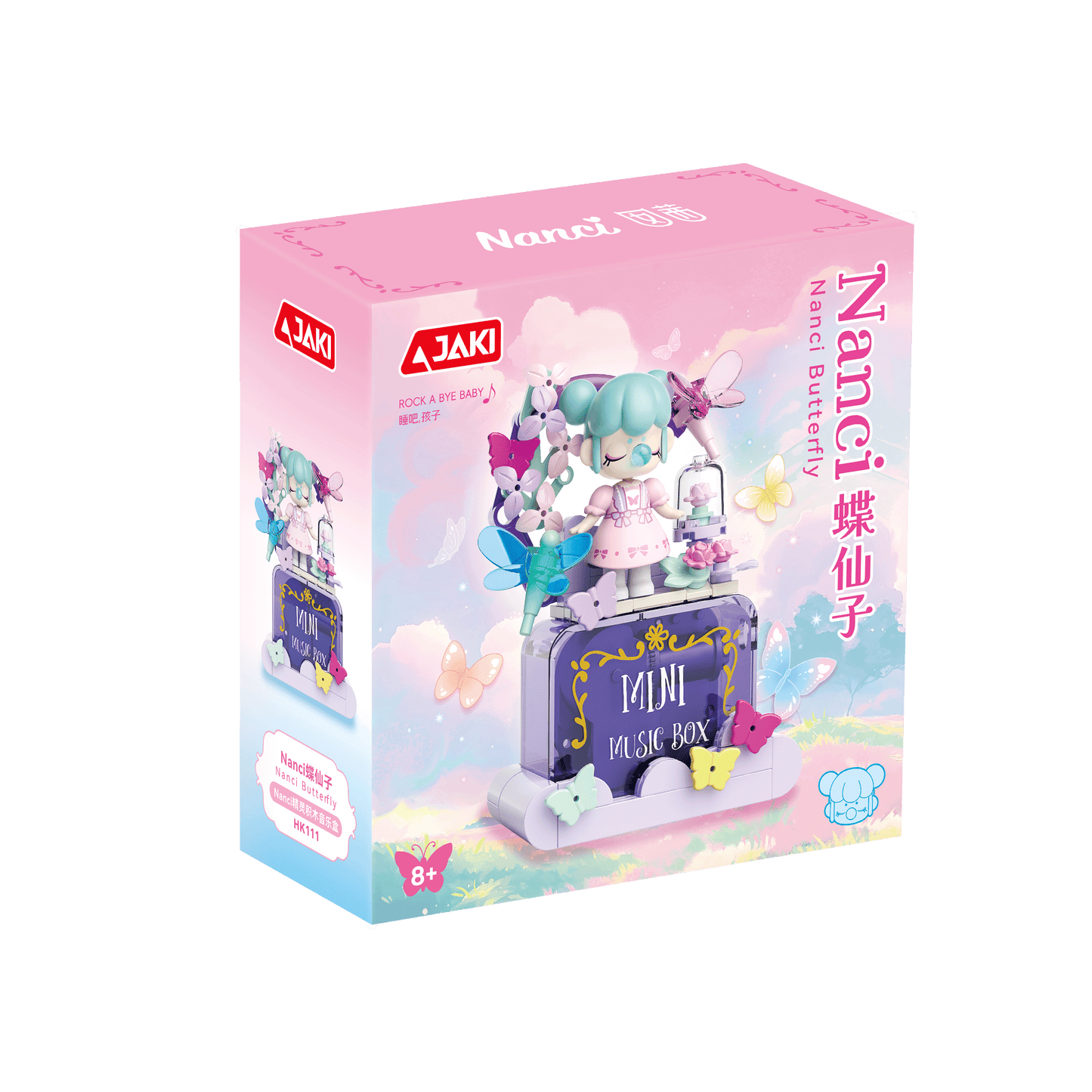 JAKI Nanci Butterfly Fairy Mini Music Box Building Blocks