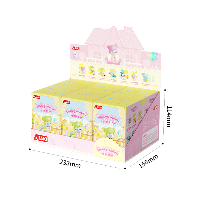 JAKI × Rolife × Nanci Baby Nanci Blind Box Mini Building Blocks – Cute Room Scenes
