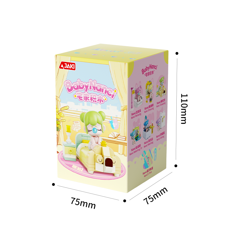 JAKI × Rolife × Nanci Baby Nanci Blind Box Mini Building Blocks – Cute Room Scenes