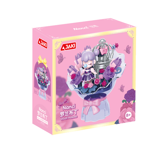JAKI Nanci Violet Bouquet Building Blocks Display