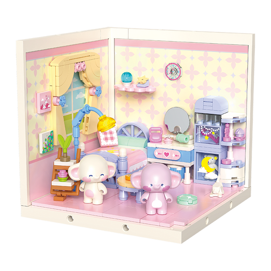 JAKI Mini Super Town FK005 baby bedroom building blocks mini room set 8+ Qatar”