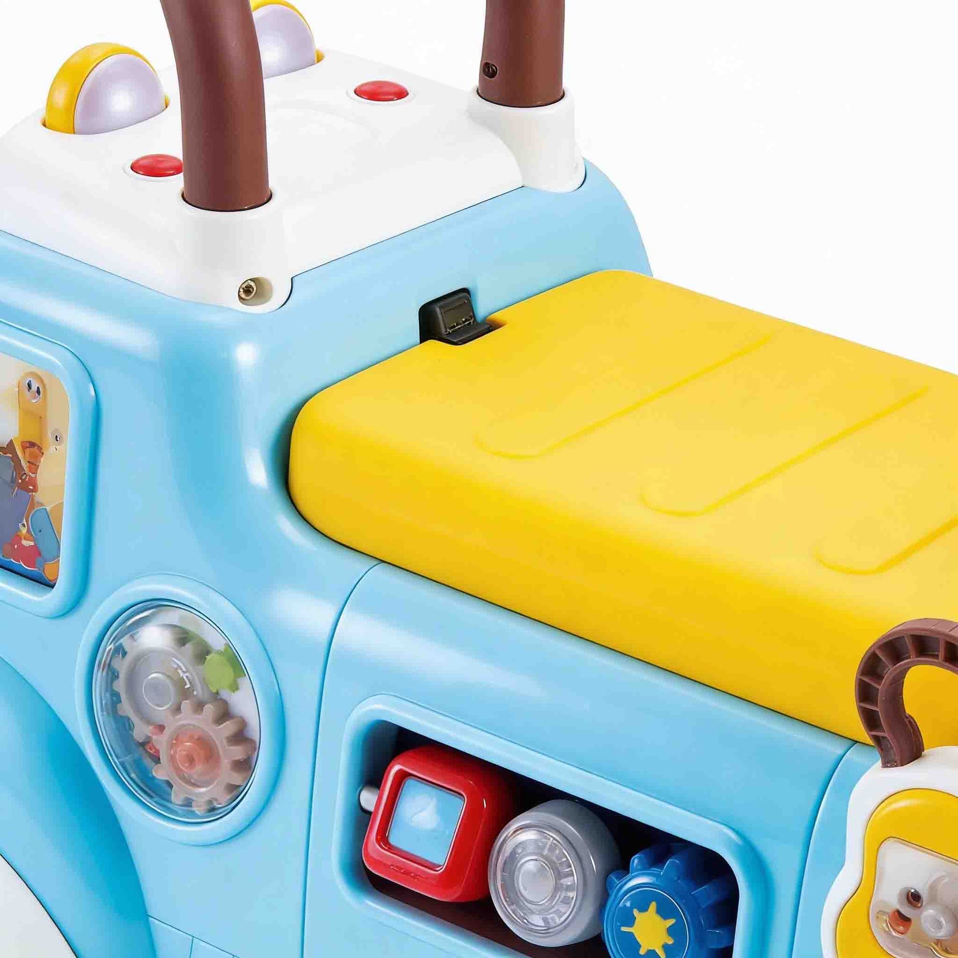 All-in-one early education push walker toy for babies 9 months+