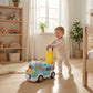 Toddler walking support toy stroller set with learning features