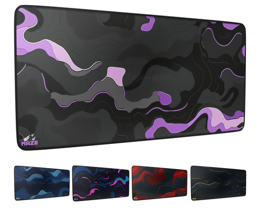 MAZE Light Serie – Armatic Purple 2XL Extended Gaming Desk Mat