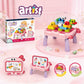 Artist 3-in-1 kids drawing board and blocks table set 50pcs

Kids activity table with drawing function and building blocks play

Rabbit design kids drawing table with storage compartment

Educational creative toy table for kids 3+ with blocks included

Toddler drawing board table set with building block base