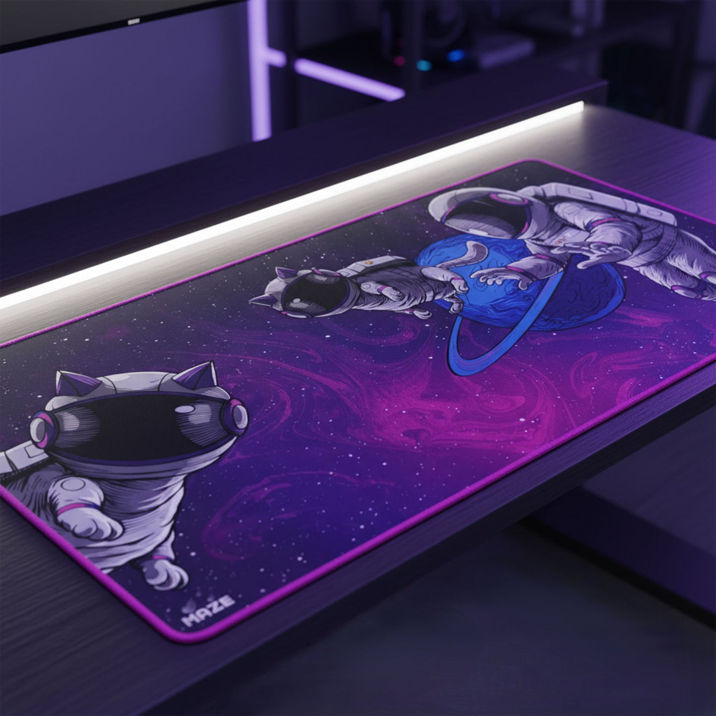 MAZE Purple Neon Mouse Pad Qatar
