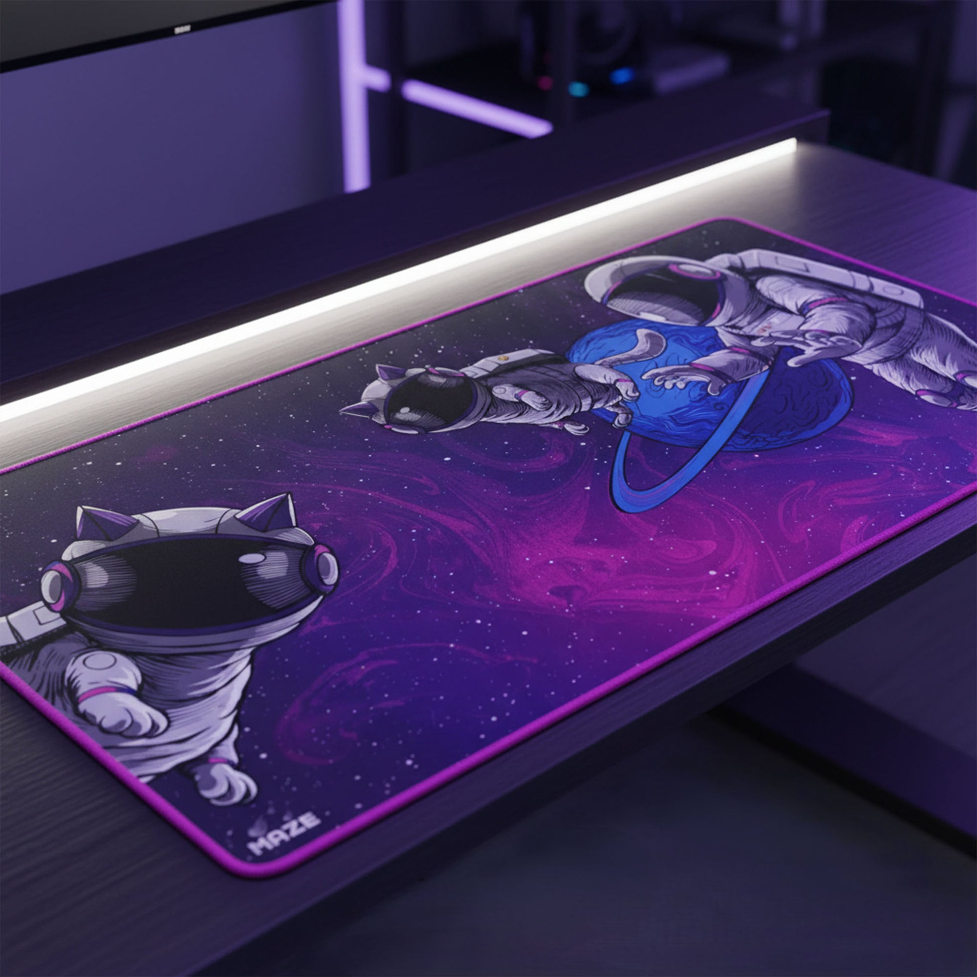 MAZE Purple Neon Mouse Pad Qatar

