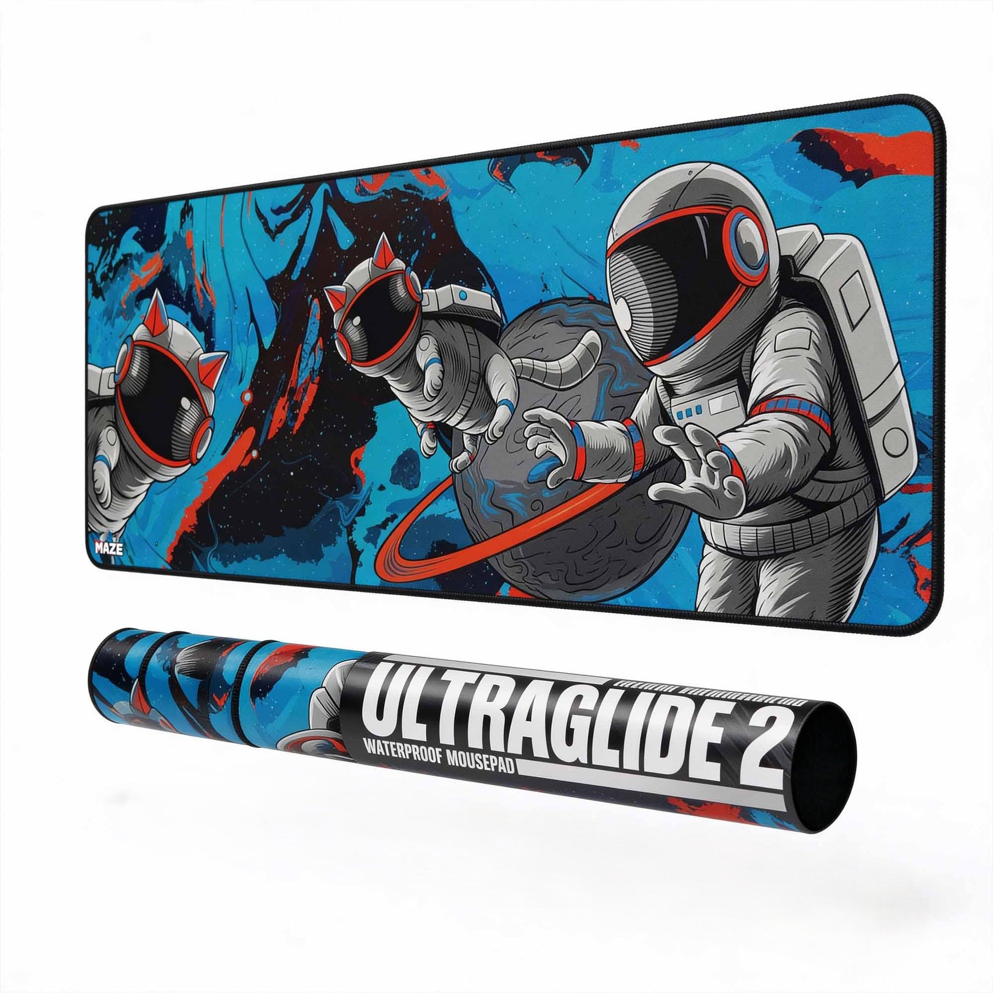 MAZE Ultraglide 2 Astro PAW-RC Red Core 2XL Extended Gamers Desk Mat Qatar