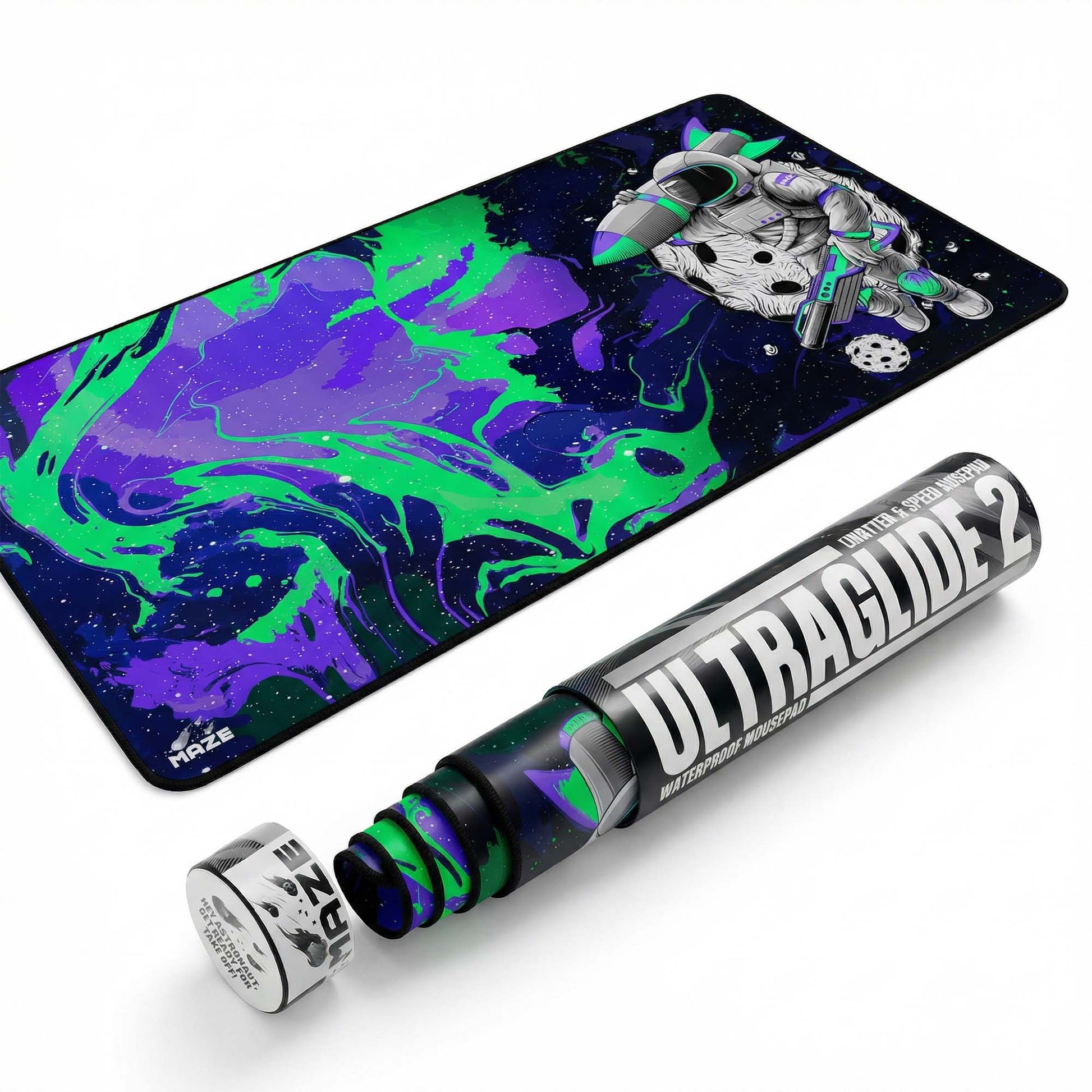 MAZE Green Burst Gaming Desk Mat Doha
