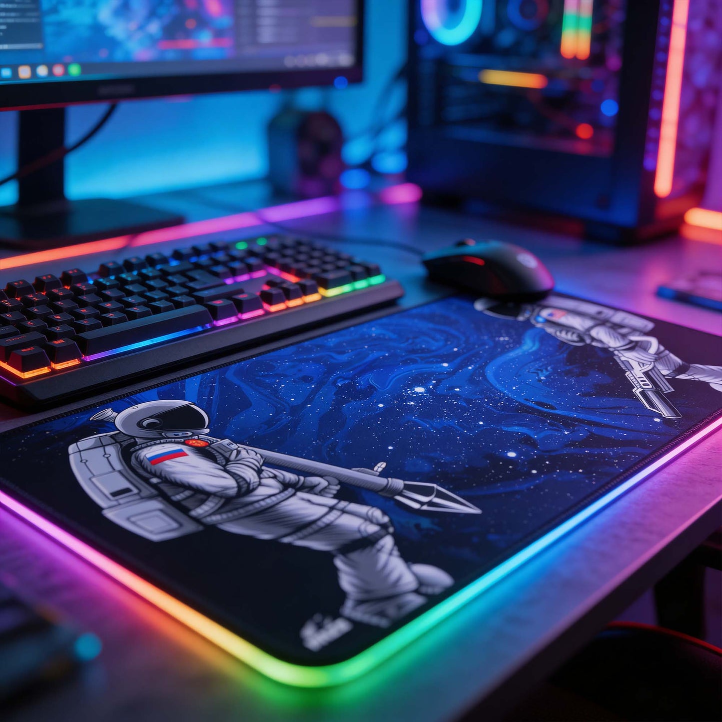 MAZE Blue Stealth Gaming Mouse Pad Qatar
