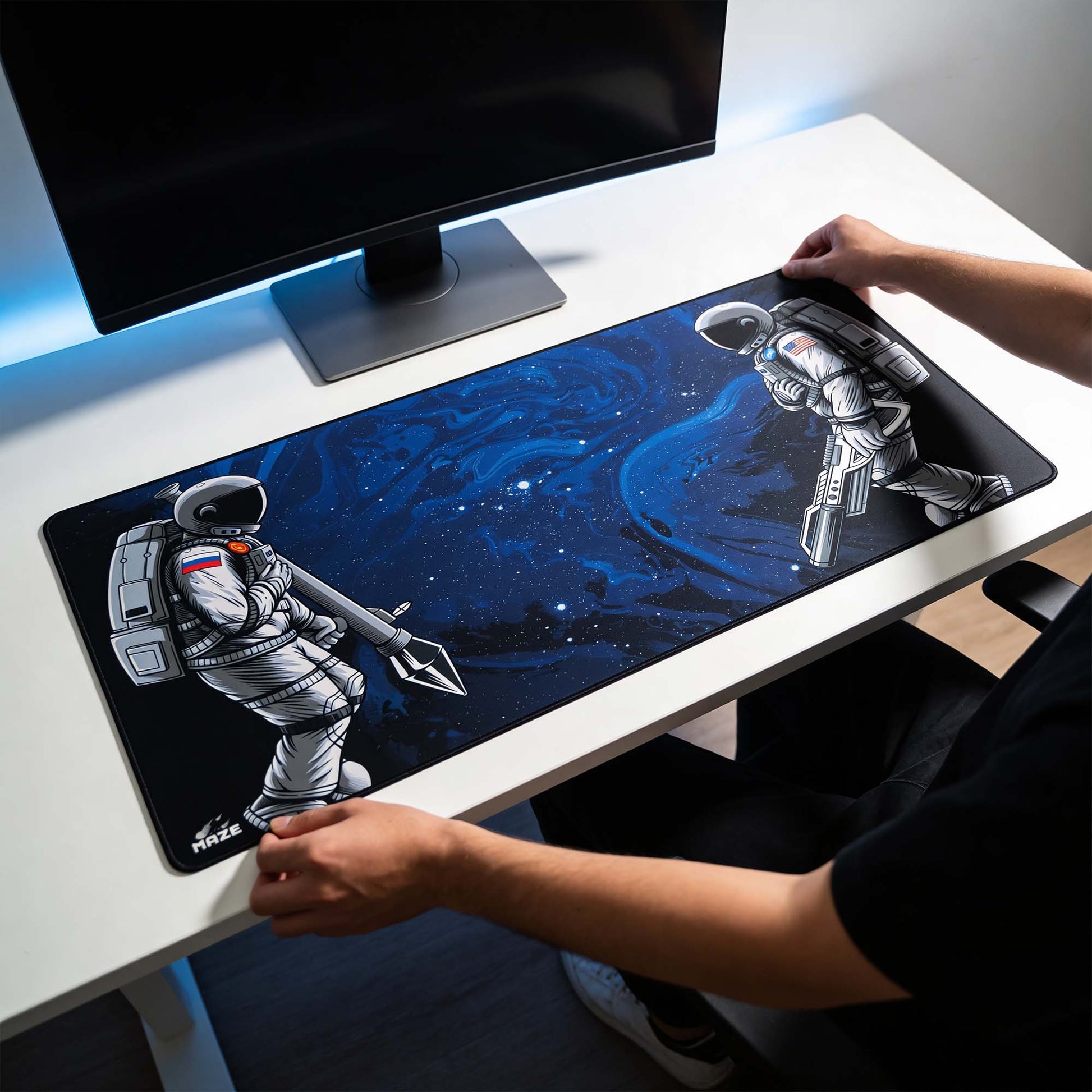 MAZE Blue Stealth Gaming Mouse Pad Qatar
