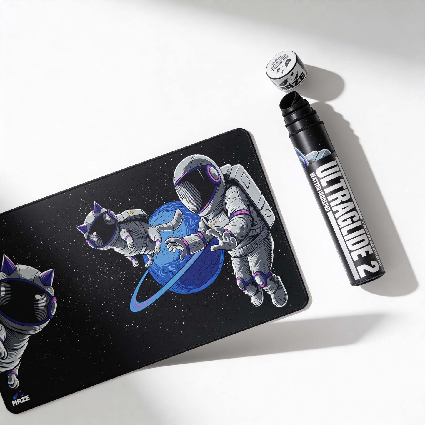 MAZE Ultraglide 2 – Astro PAW-B Blue 3XL Extended Gamers Desk Mat | Qatar