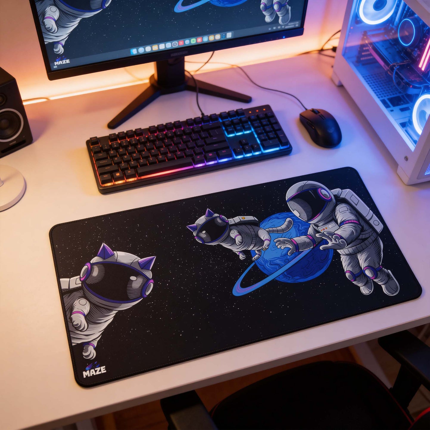 MAZE Astro PAW-B Gaming Desk Mat Doha
MAZE Space Cat Gaming Mouse Pad Qatar
MAZE Extended Gaming Surface Qatar