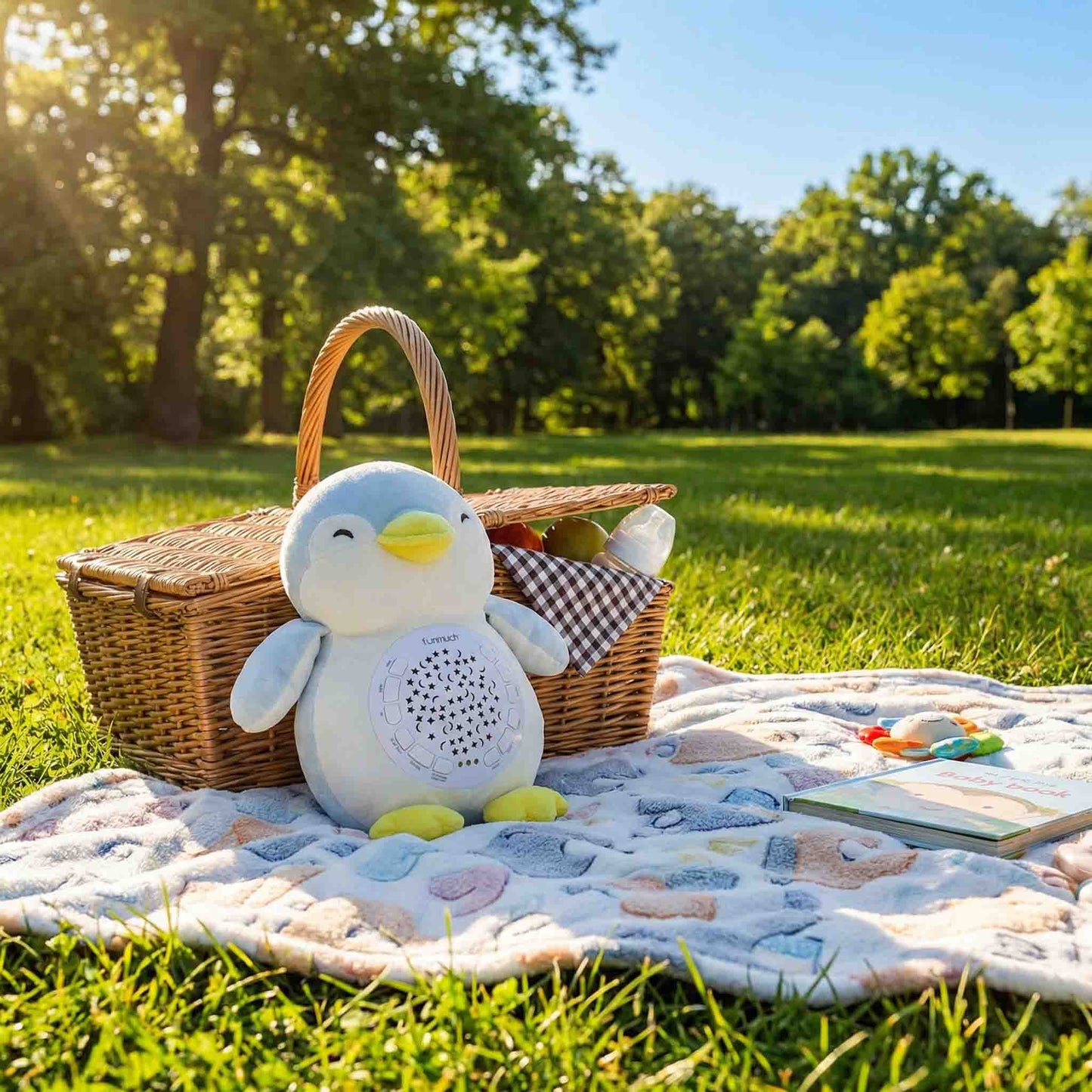 baby plush penguin calm doll night light projector with soothing music
• newborn sleep soother penguin stuffed animal with star projection light
• nursery penguin projector night light plush toy for baby bedtime routine
• soft baby comfort penguin toy with music and calming light effects
• infant calm doll plush penguin to reduce crying and improve sleep
• baby penguin stuffed animal projector night light for newborn nursery
