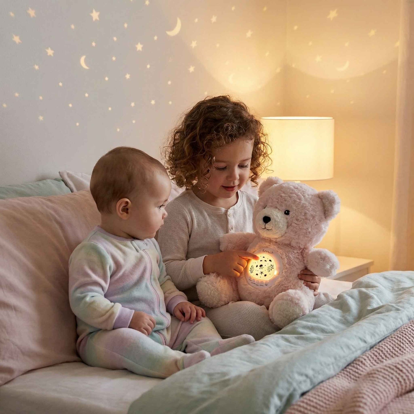 nursery bedtime teddy bear projector toy for infants 0m+