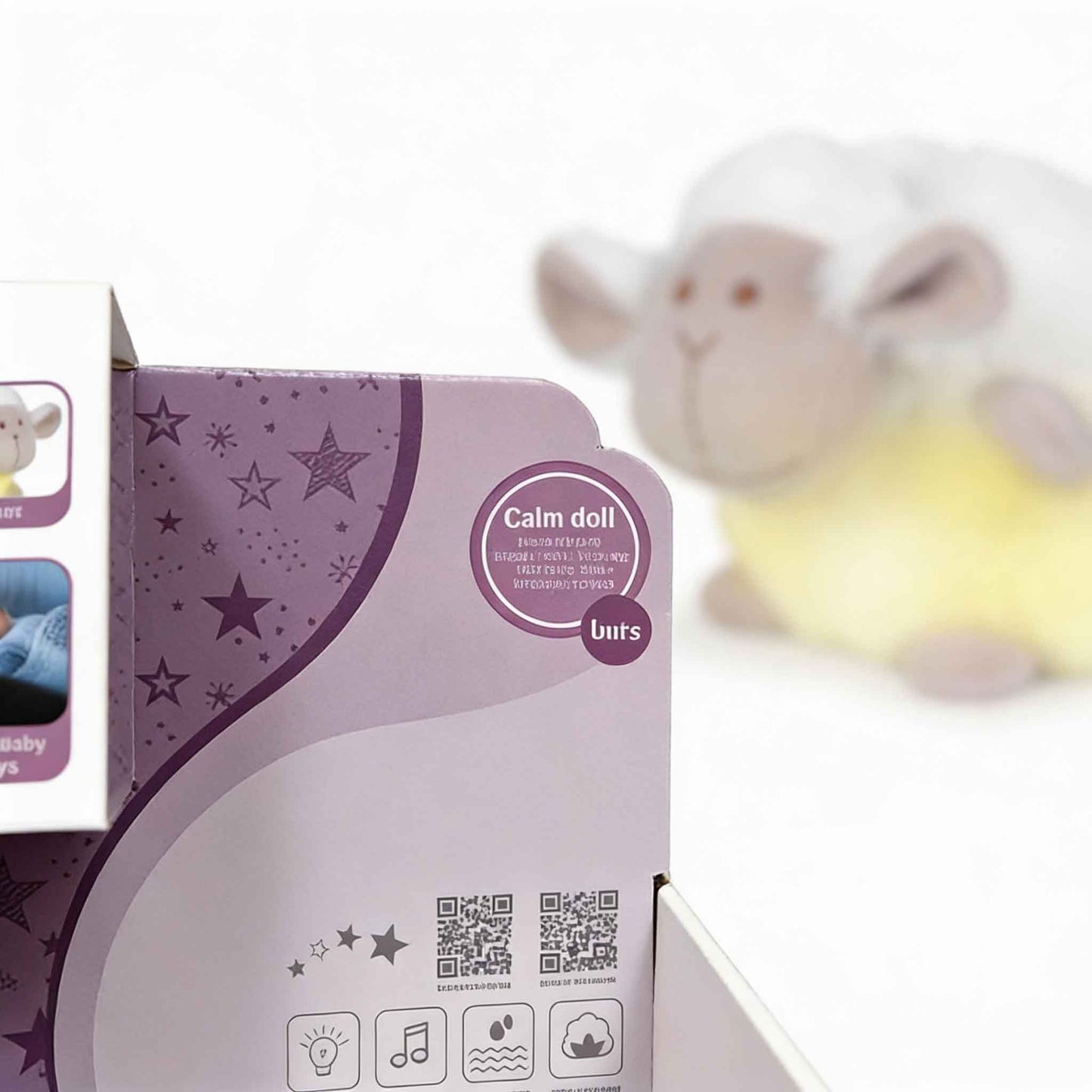 baby plush sheep calm doll night light with soothing music