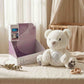 Baby White Teddy Bear Night Light Projector – Plush Calm Doll Sleep Soother with Music