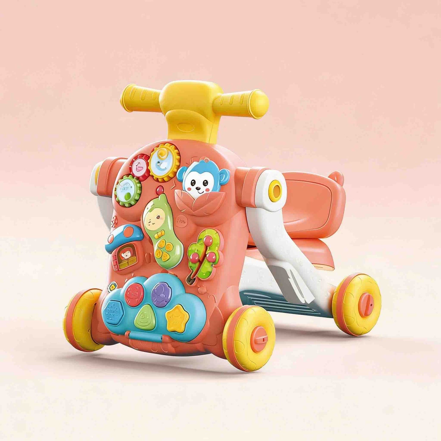 Baby Multifunction Walker – 3-in-1 Push Walker & Ride-On Scooter Toy (18M+)