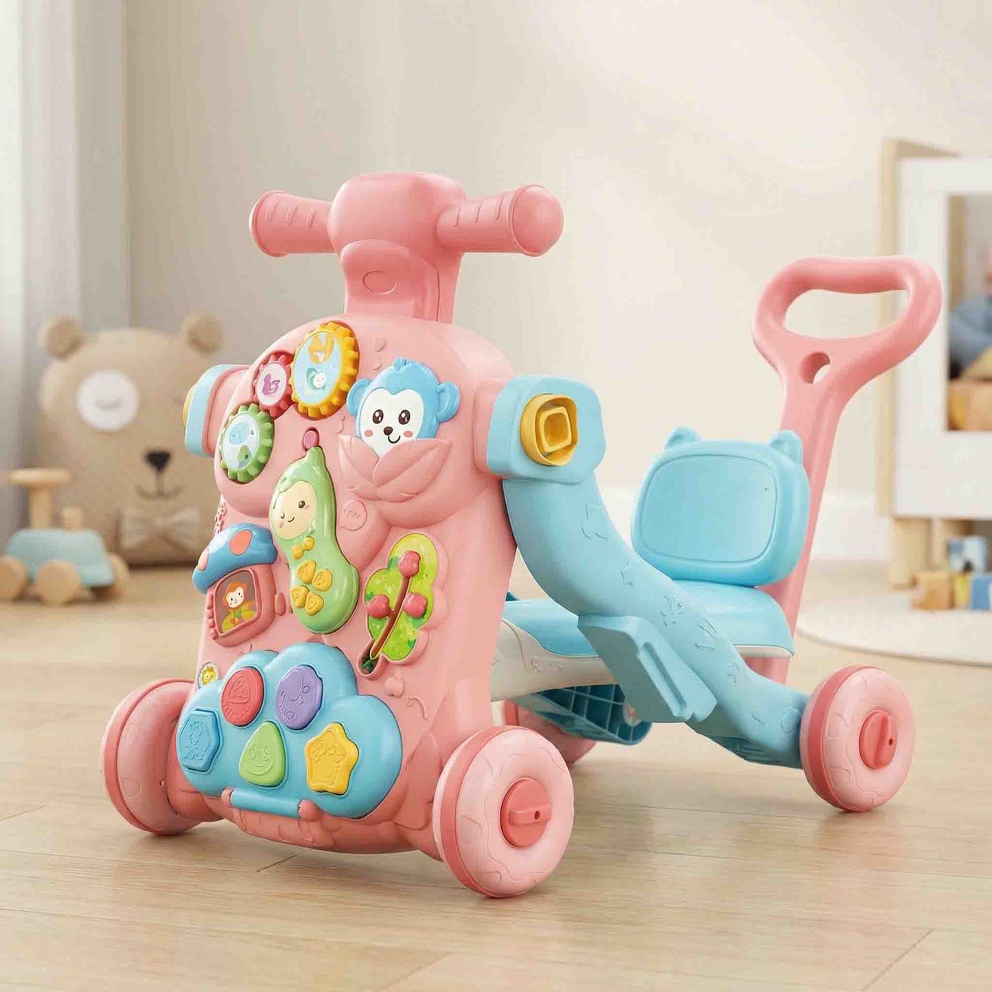 Early education baby walker scooter toy for active learning play