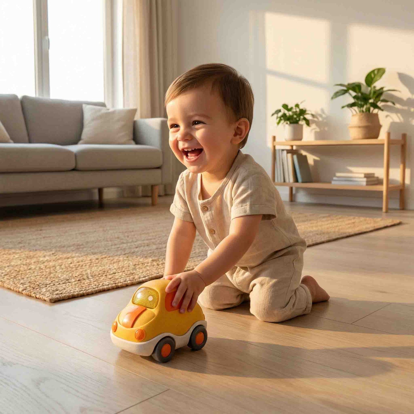Bioplastic mini car toy made from wheat straw eco friendly toddler push car 18M+